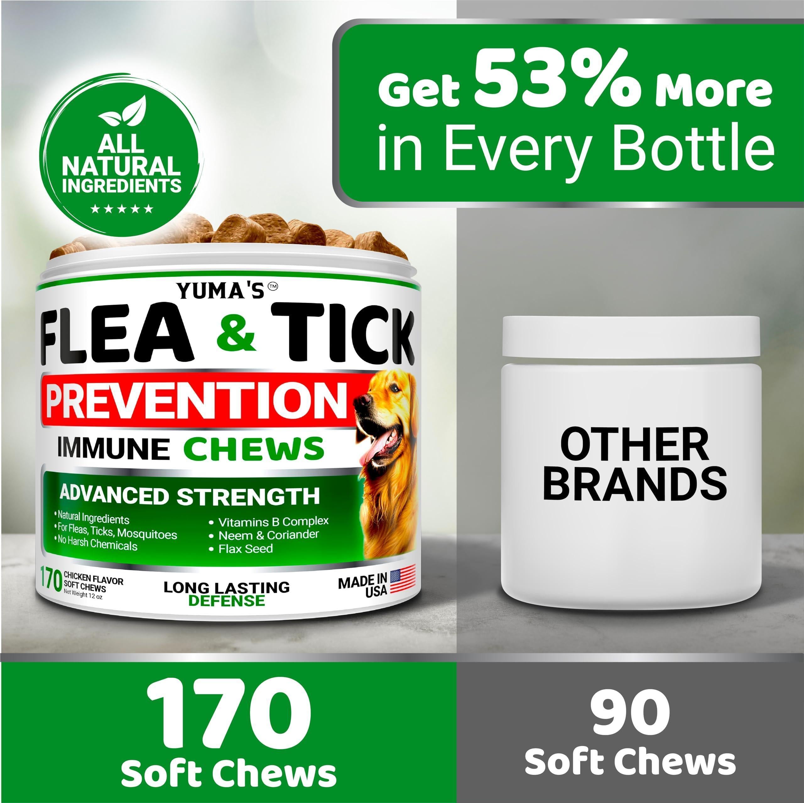 Flea & Tick Chews for Dogs 170 Count Oral All Breeds & Ages