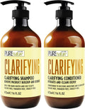 Clarifying Shampoo and Conditioner Set 16 Fl Oz Set of 2 Sulfate Free Hair Care Products for Women and Men Deep Cleansing for Oily Scalp Ideal for Swimmers
