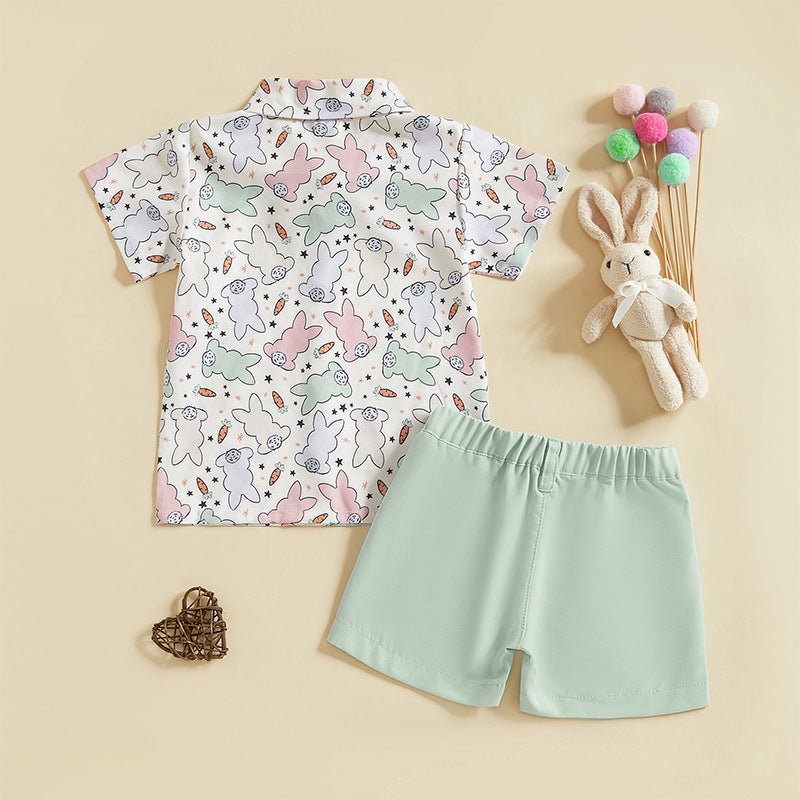 Shirt And Shorts Two-piece Suit