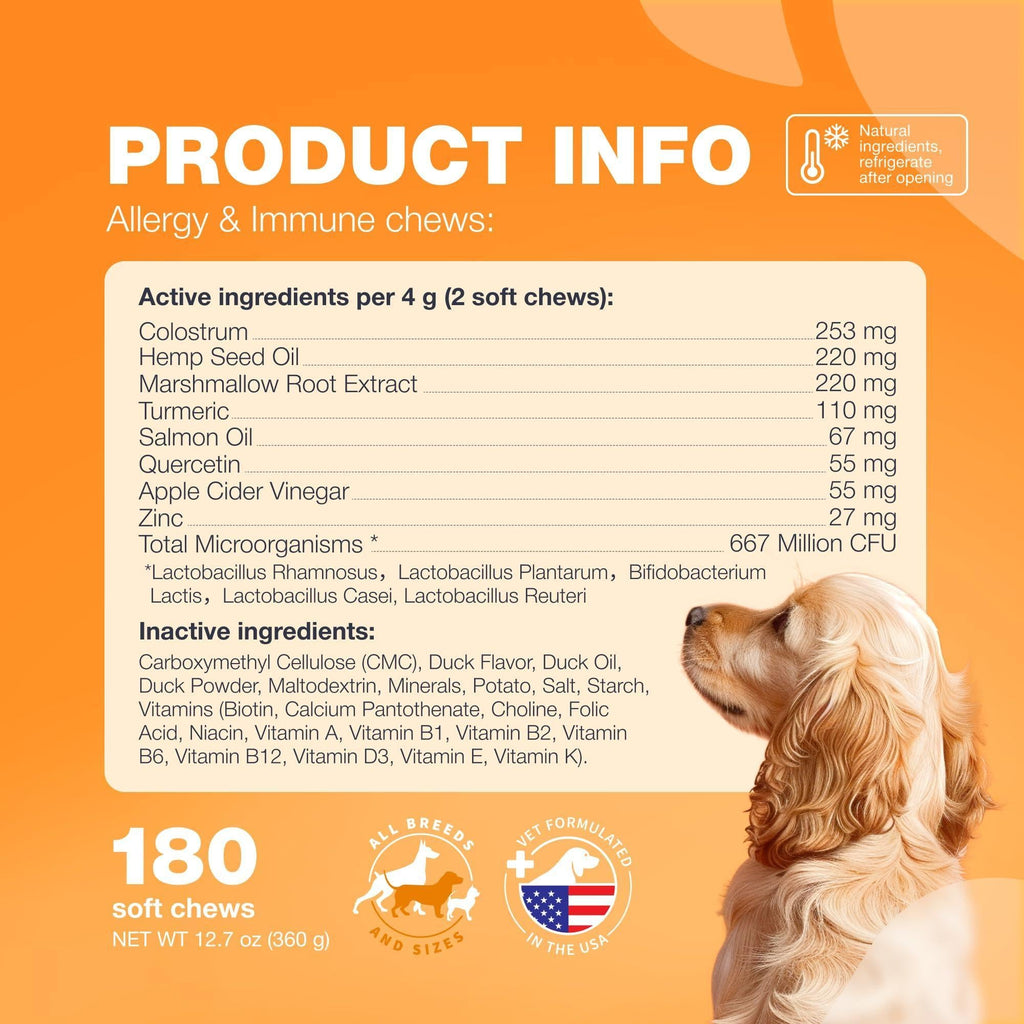 Dog Allergy Relief Chews Itch Relief Anti-Itch