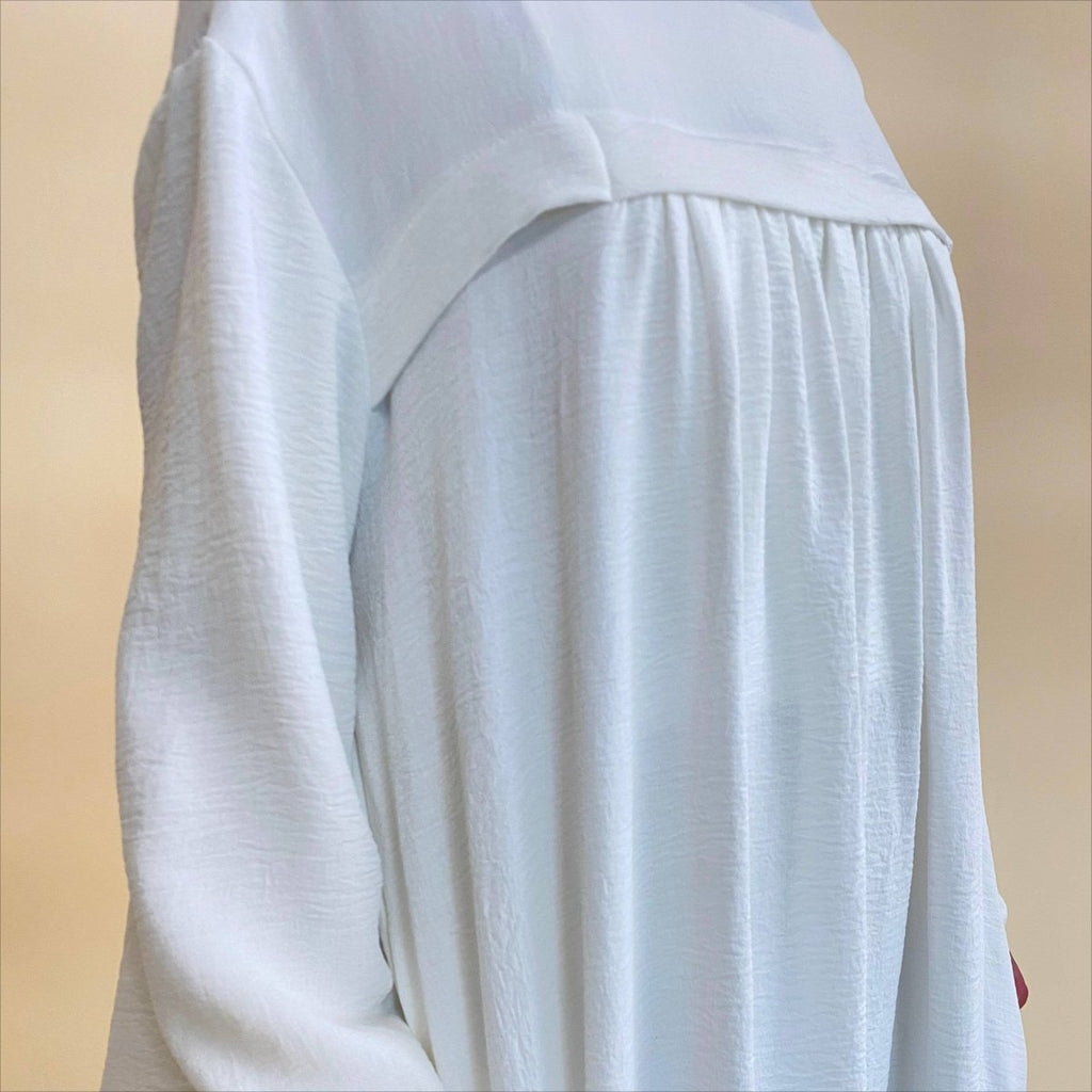Crepe Abaya with Secure Pockets for Umrah VIP Exclusive Access (MAVIP386)
