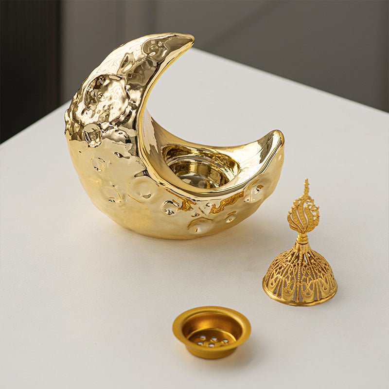 Crescent Ceramic Desktop Incense Burner (MAC400)