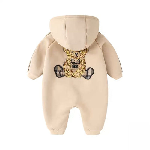 AutumnWinter Fleece- Lined Onesie For Newborn Babies