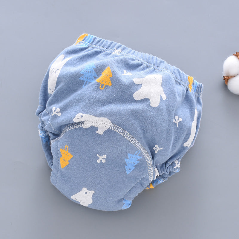 Baby Training Pants Washable 6-layer Gauze Diaper Cover Learning