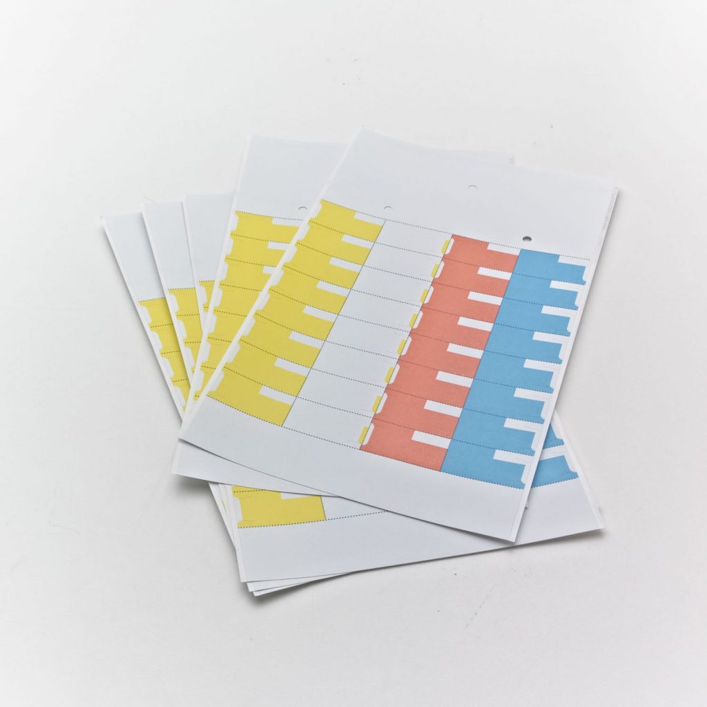 Dispill®-USA 28-Cell Standard Permanent Color Labels, 500 EA