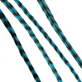 Donna Bella Hair Extension Feathers, Striped Turquoise