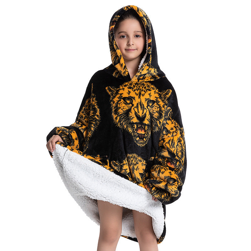 Composite Children's Flannel Lambswool Home Pajamas