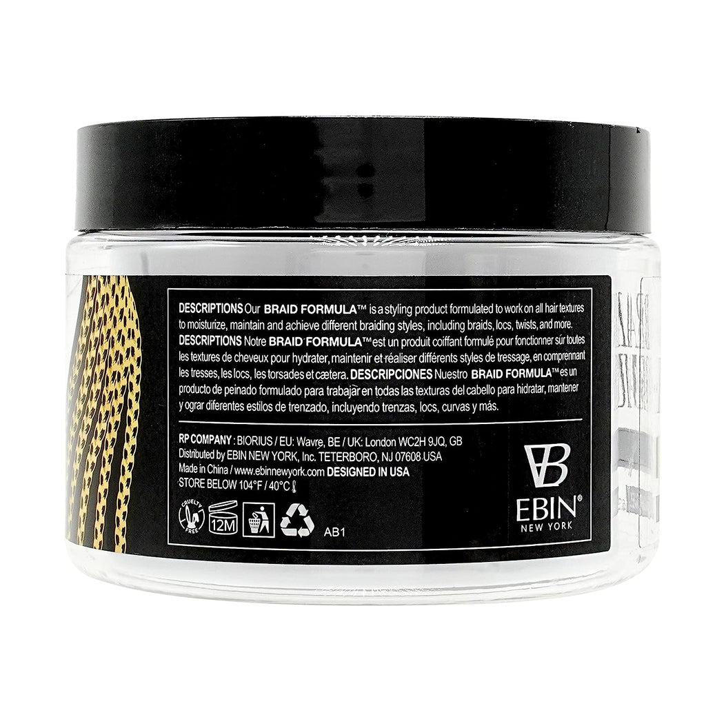 EBIN New York Braid Formula Conditioning Gel, Super Hold, 11 oz