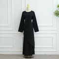 Asymmetric Tunic Top & Maxi Skirt Set | Modest Two-Piece Outfit (MS184)
