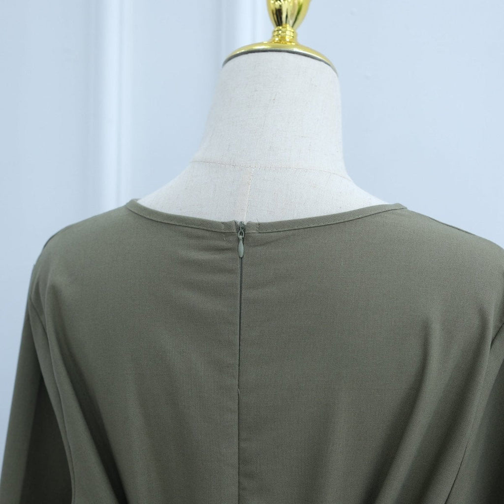 Asymmetric Tunic Top & Maxi Skirt Set | Modest Two-Piece Outfit (MS184)