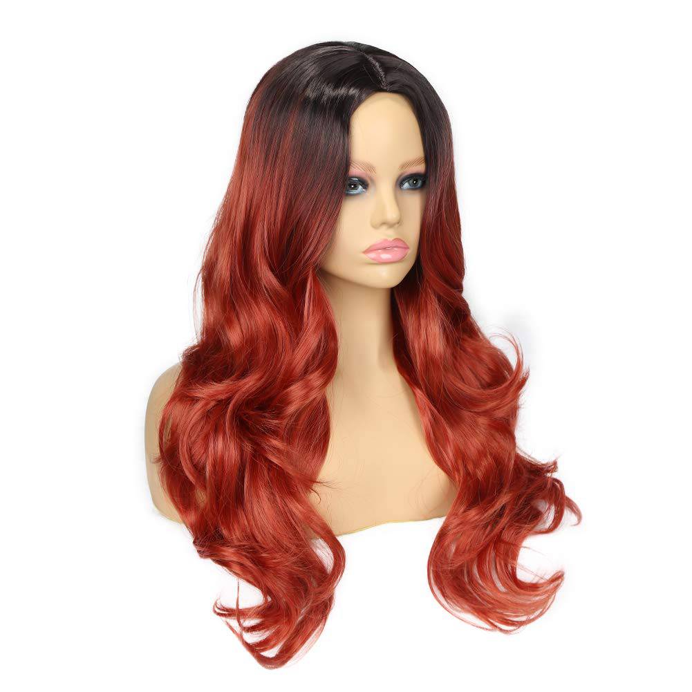 VIP Extensions Off Black to Purple Long Wavy Synthetic Fashion Wig