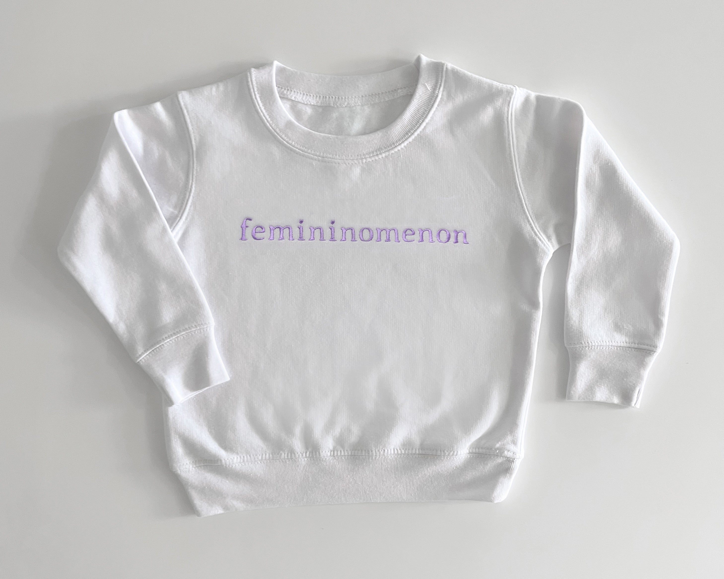 Embroidered "Femininomenon" Mother Daughter Matching Outfits