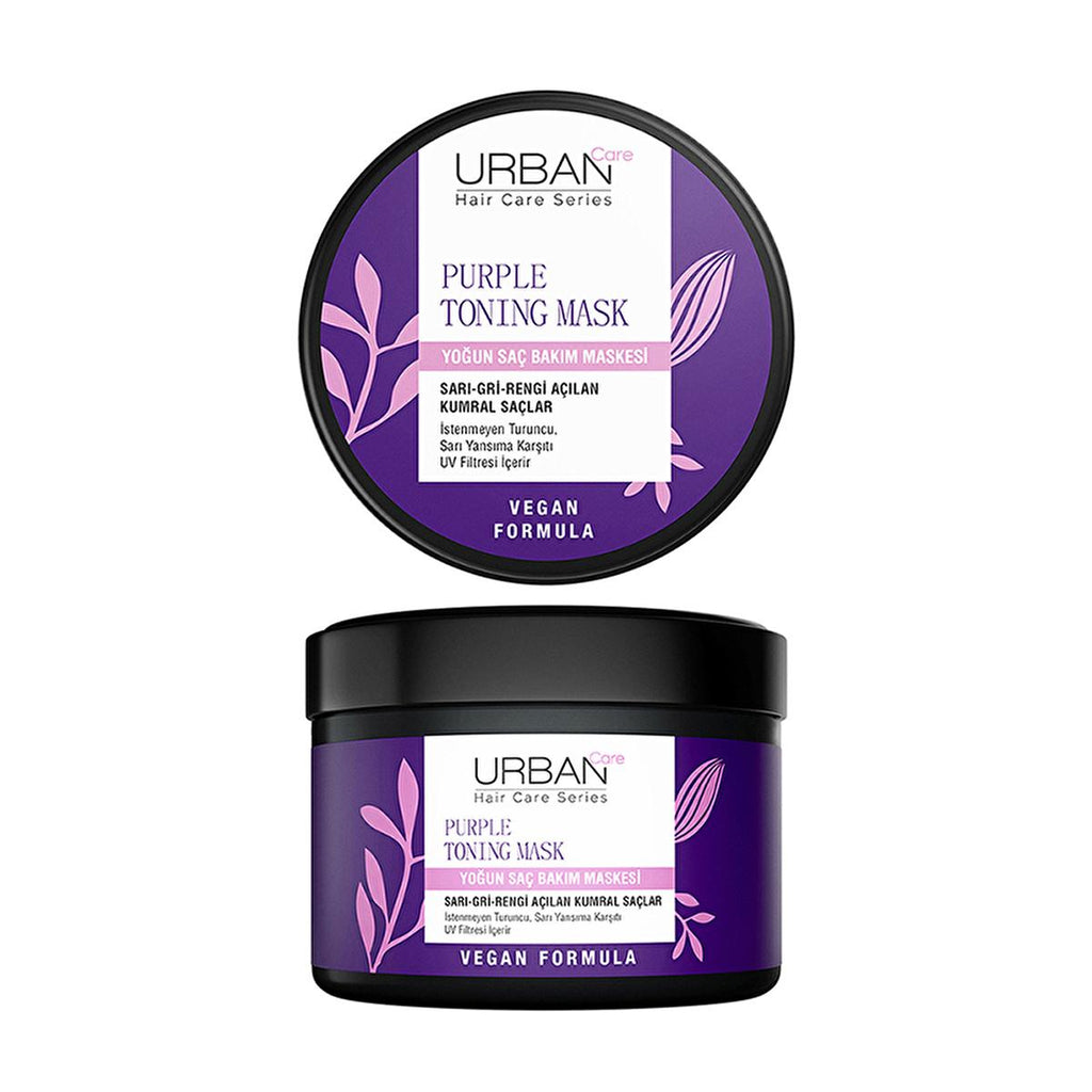 Urban Care Anti-Brassiness Intense Hair Care Mask - Purple Toning Hair Mask for Blonde Hair, Vegan & Paraben-Free