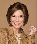 Gabor Bend the Rules Chin Length Boy Cut Wig by HairUWear, Average Cap, GL12-16 Golden Walnut