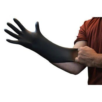 Ammex GlovePlus Black Nitrile Industrial Latex-Free Disposable Gloves
