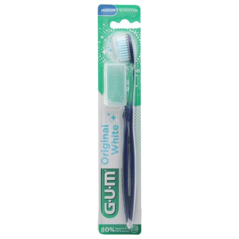 GUM Original White 563 Medium Toothbrush (Assorted Colors)