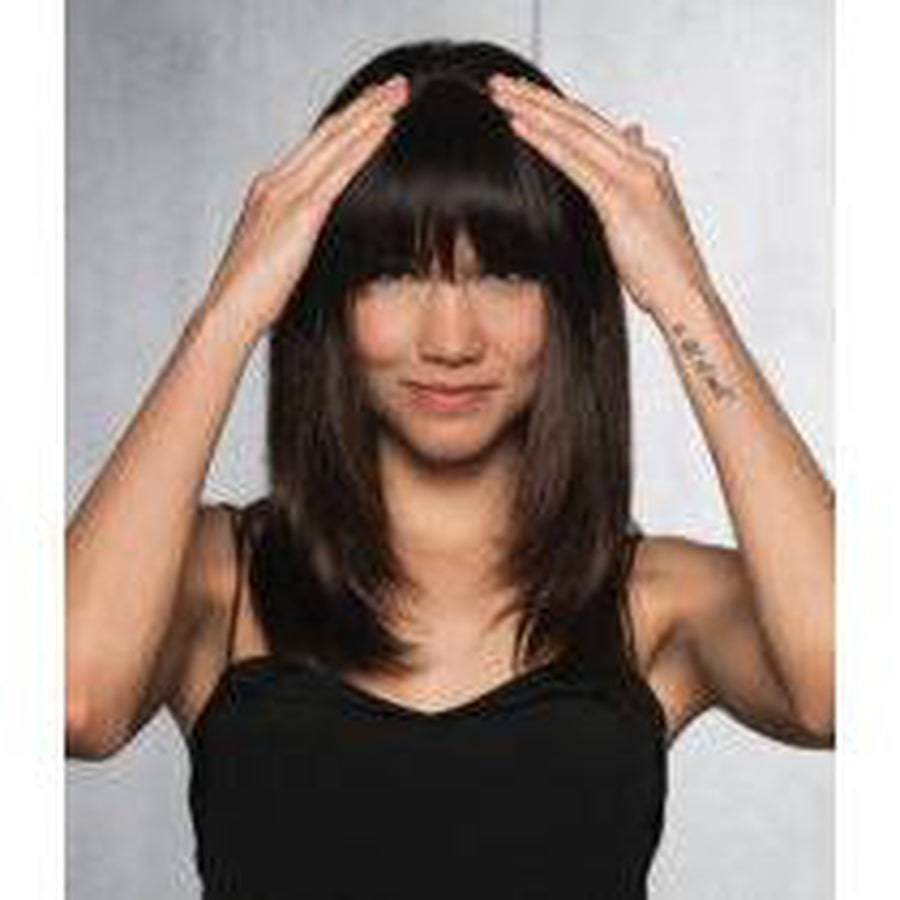 Human Hair Clip-In Bang - by Hairdo