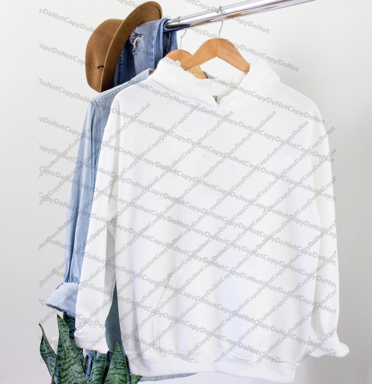 Blank- White Hoodie