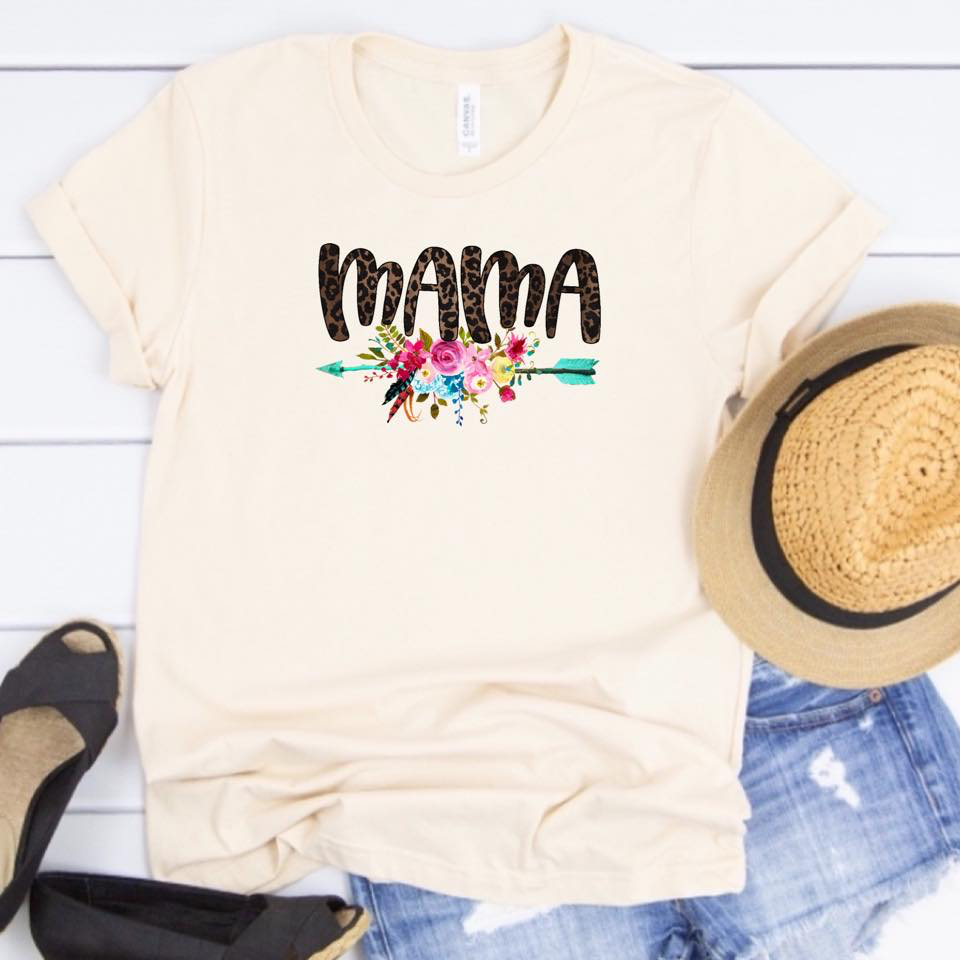 Mama w/ Floral Arrow