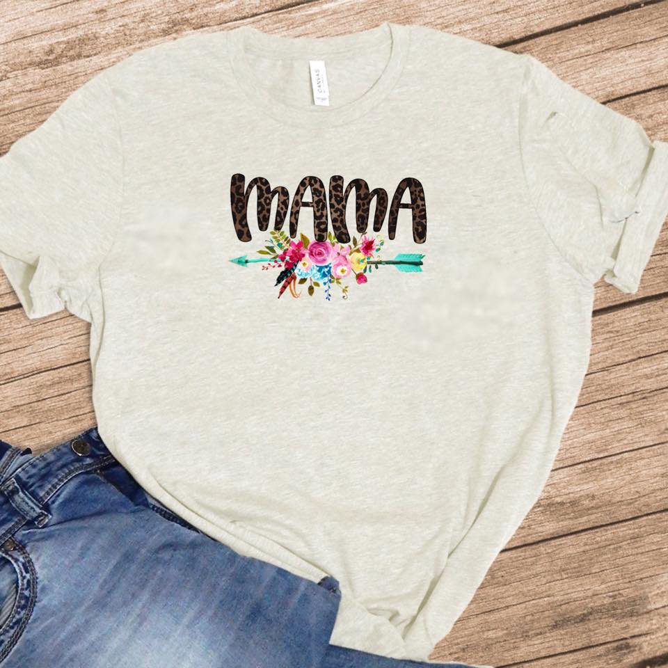 Mama w/ Floral Arrow