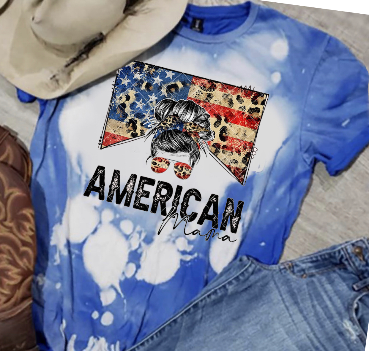 American Mama / Mini - American Flag & Leopard Print - 11 Style Options