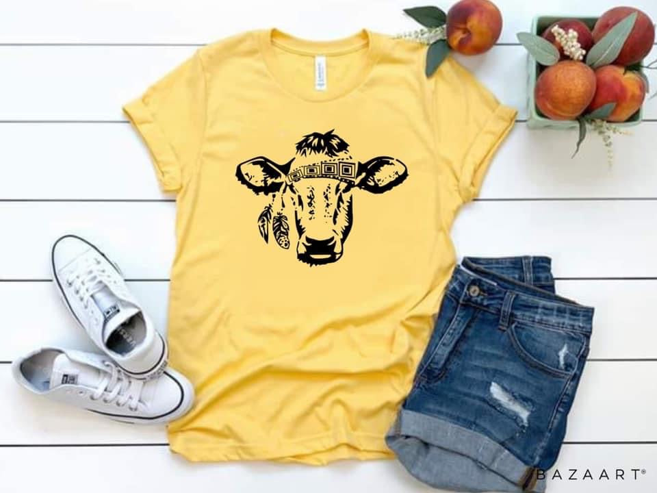 Aztec Cow / Gypsy Heifer - Black Ink
