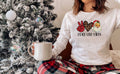 Peace Love Santa w/ Glitter & Leopard
