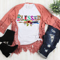 Blessed w/ Floral Arrow