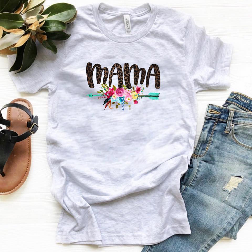 Mama w/ Floral Arrow