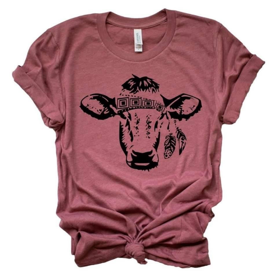 Aztec Cow / Gypsy Heifer - Black Ink