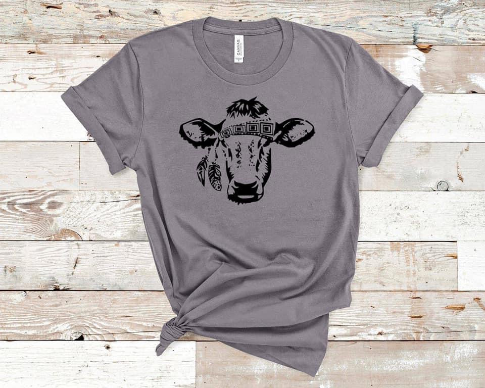 Aztec Cow / Gypsy Heifer - Black Ink