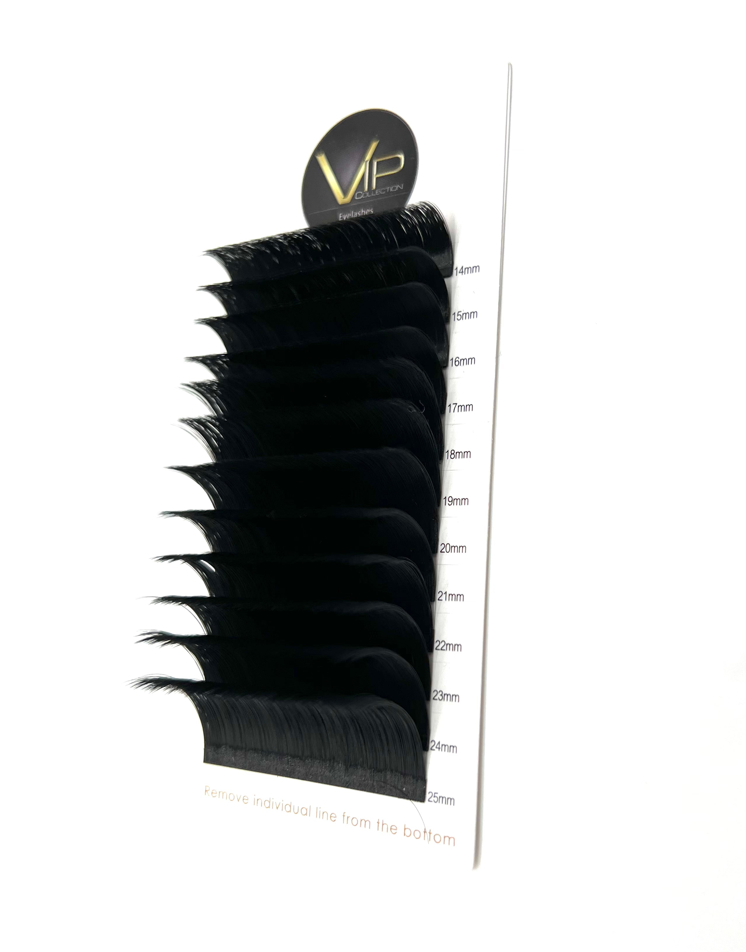 VIP Quick Fan Eyelash Extensions 12 Lines 0.05 C Curl - Choose Size