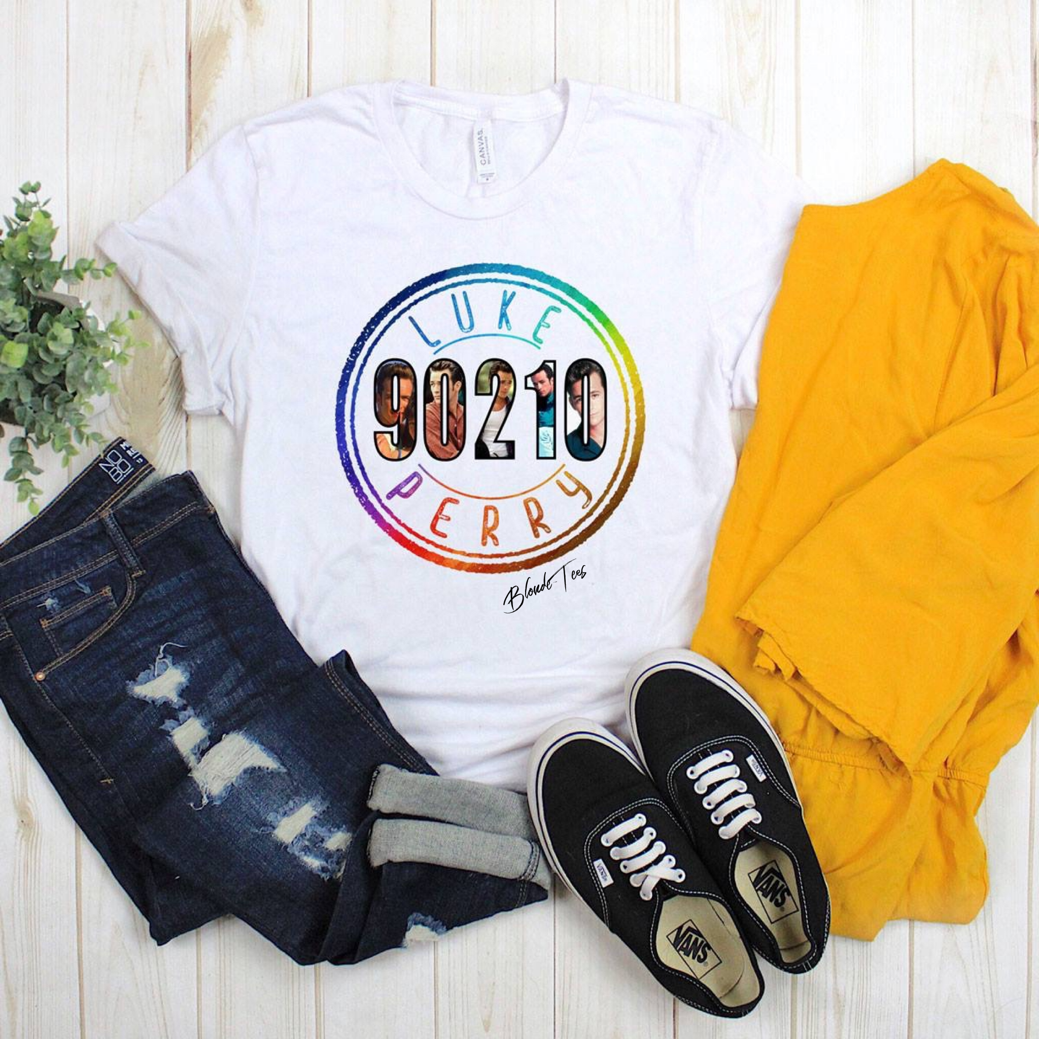 Luke Perry - White Tee