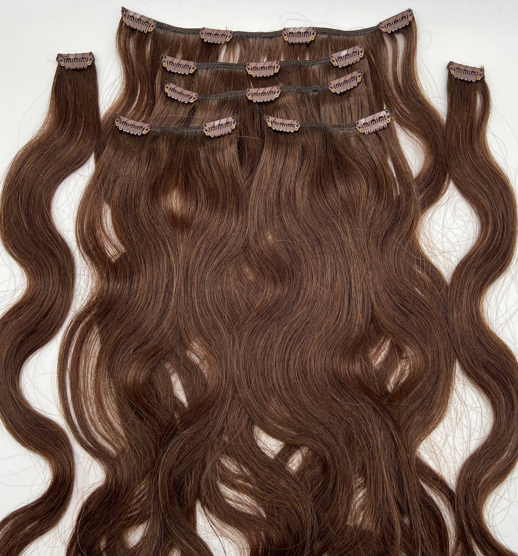 VIP Clip Hair Extensions / Body Wave 24" - ClipeX System