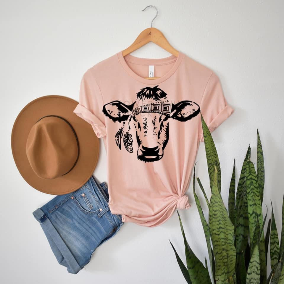 Aztec Cow / Gypsy Heifer - Black Ink