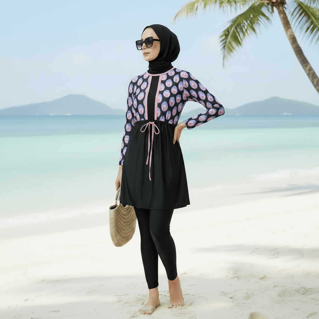 Islamic Swimwear Hijab |  Muslim Women Swimwear Islamic Modest Swimsuit (MB017)