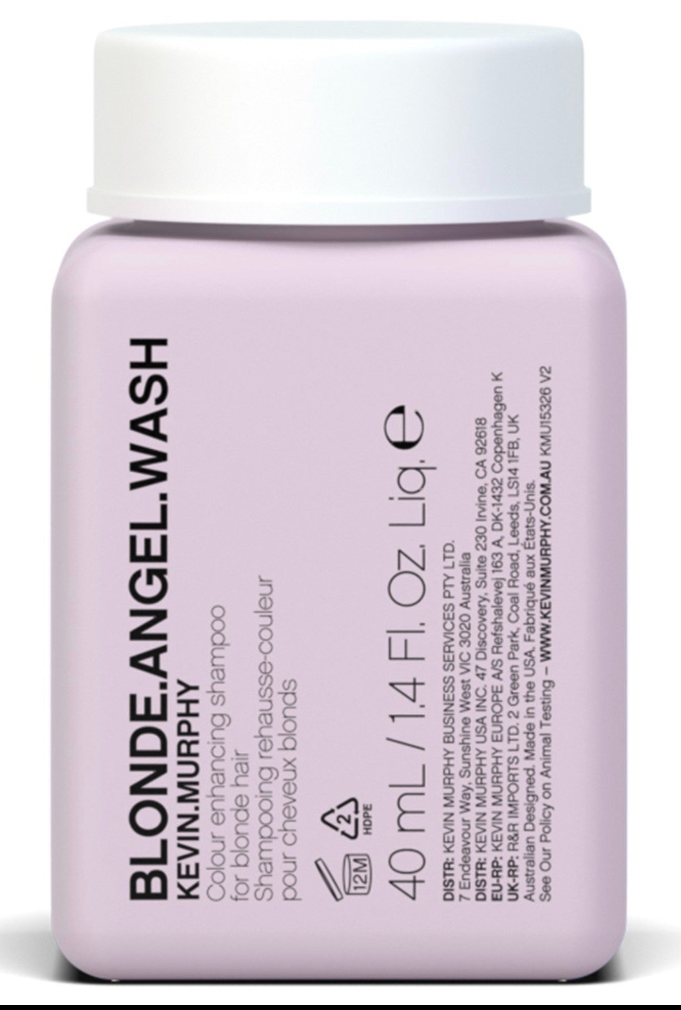 Kevin Murphy Blonde Angel Wash Colour Enhancing Shampoo Blonde Hair 1.4 oz Mini NEW