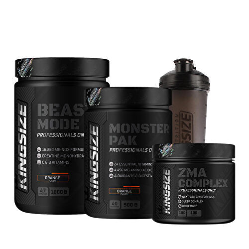 Kingsize Nutrition Beast Mode + Monster Pak + ZMA Complex Combination