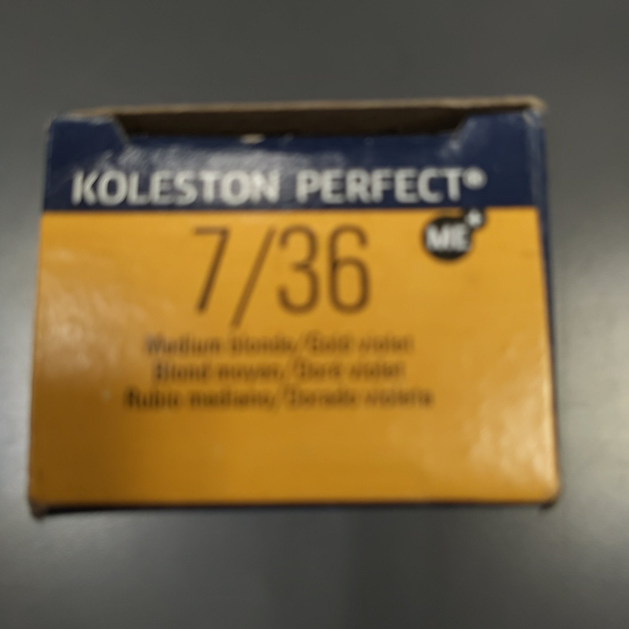 Wella Koleston Perfect 7/36 Medium Blonde Gold Violet Hair Color Tube