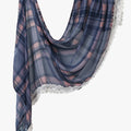 Lace Trim Print Hijab Shawl(MH231)