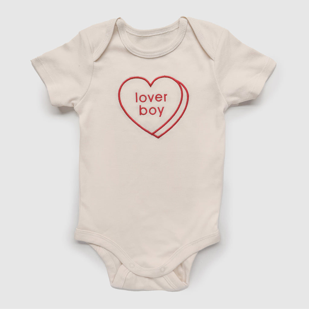 Lover Boy Valentine’s Day Shirt | Baby and Kids Candy Heart Tee