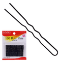 LQQKS 1 3/4" Hair Pin No Ball Tip 100ct Black
