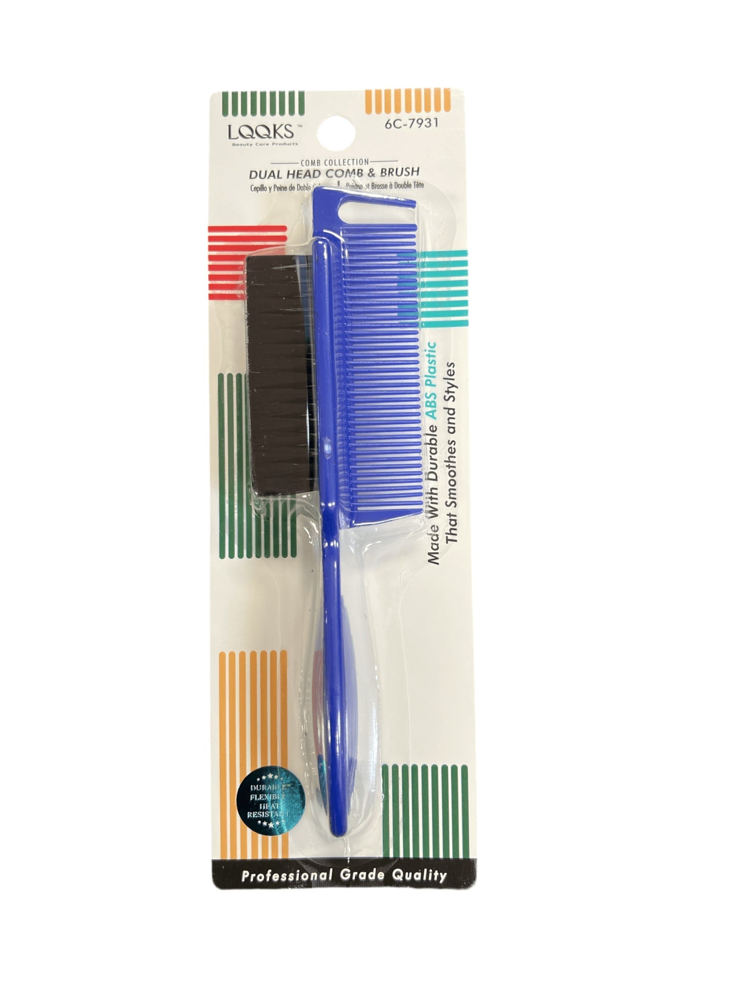 LQQKS Dual Head Comb & Brush ABS