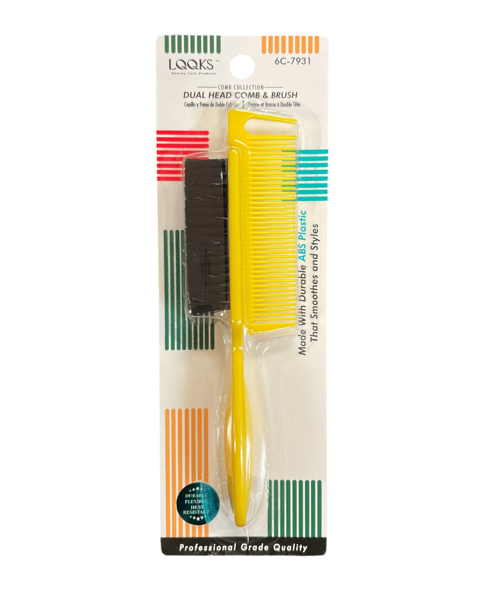 LQQKS Dual Head Comb & Brush ABS