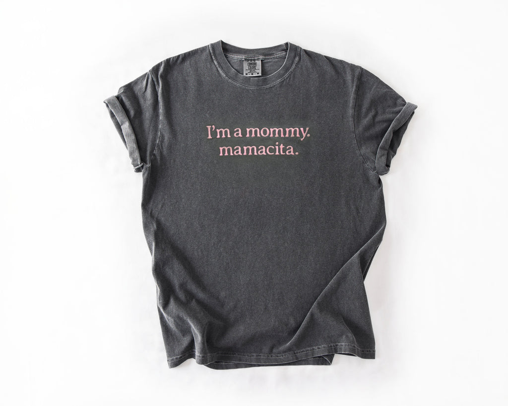 Embroidered Mamacita Shirt | Comfort Colors Oversized Mama T-Shirt
