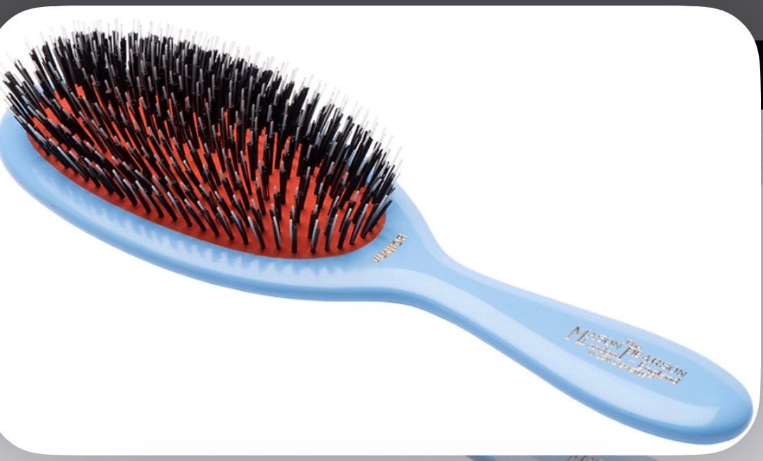 Mason Pearson Child's Pocket Hair Brush – CB4 Blue (Pure Boar Bristle) - NIB