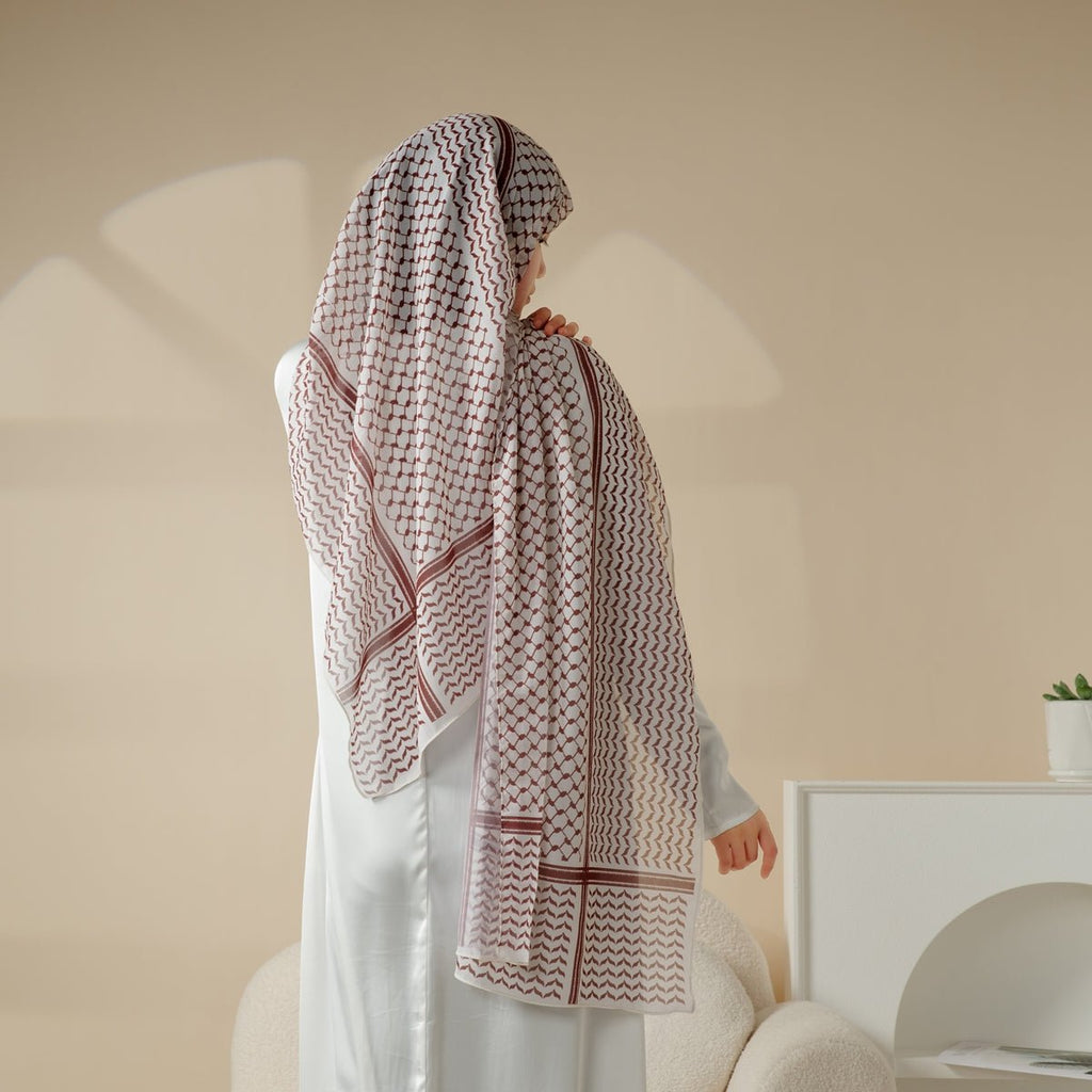 Chiffon Keffiyeh Hijab (MH045)
