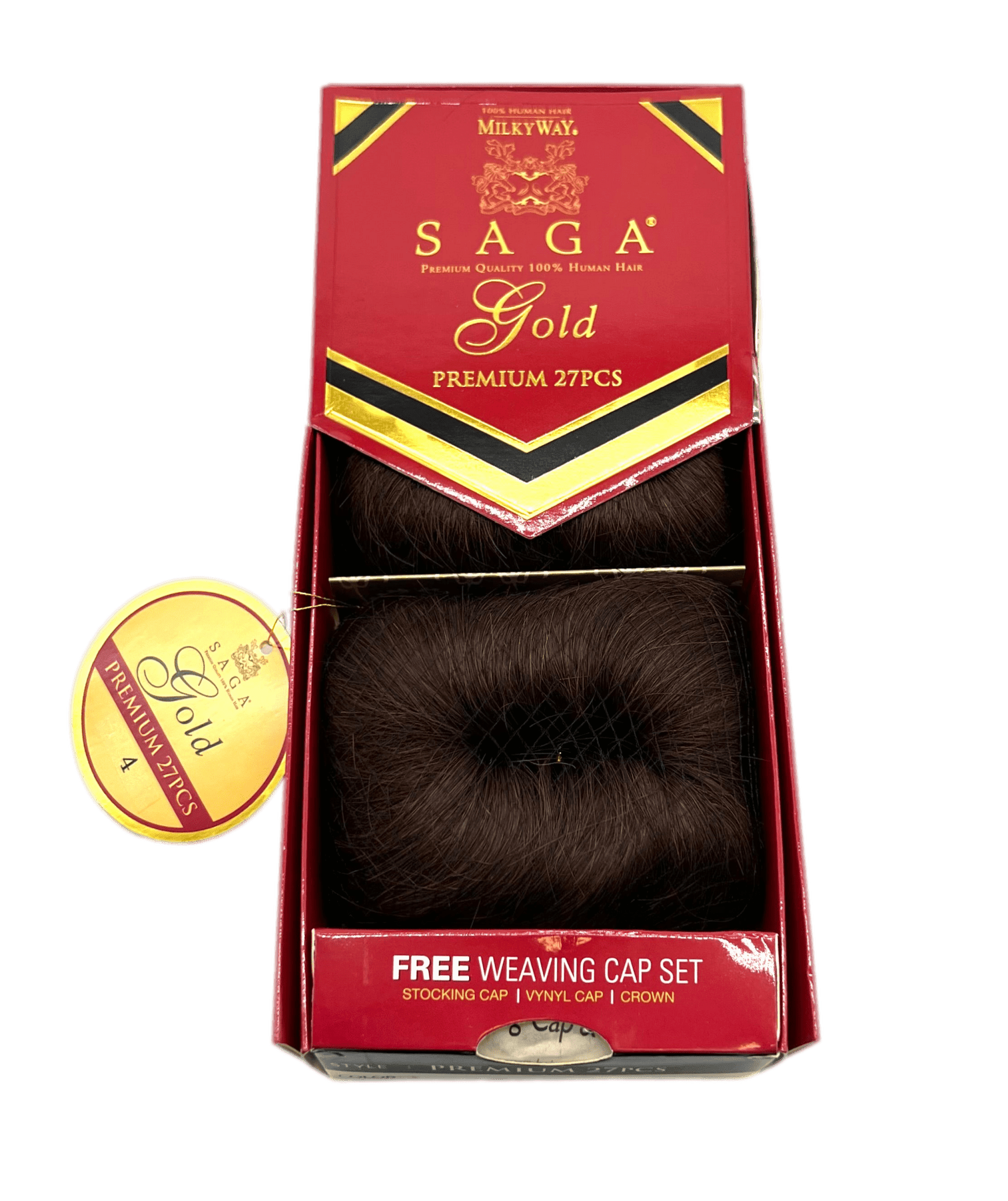 Milky Way Saga Gold Premium 27 Pcs Hair Extensions