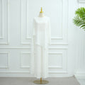 Minimalist Luxury Modest Lounge Two-Piece Set | Asymmetrical Cardigan & Wide-Leg Pants (MS093)