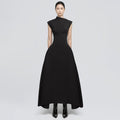 Minimalist Sleeveless Fitted Maxi Dress (MS382)